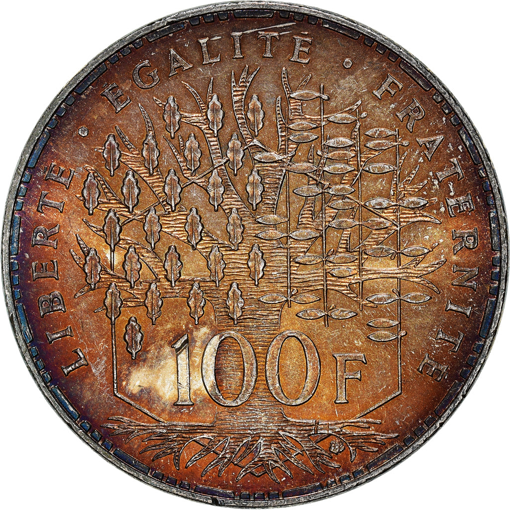 Coin, France, Panthéon, 100 Francs, 1983, Paris, AU(55-58), Silver, KM:951.1