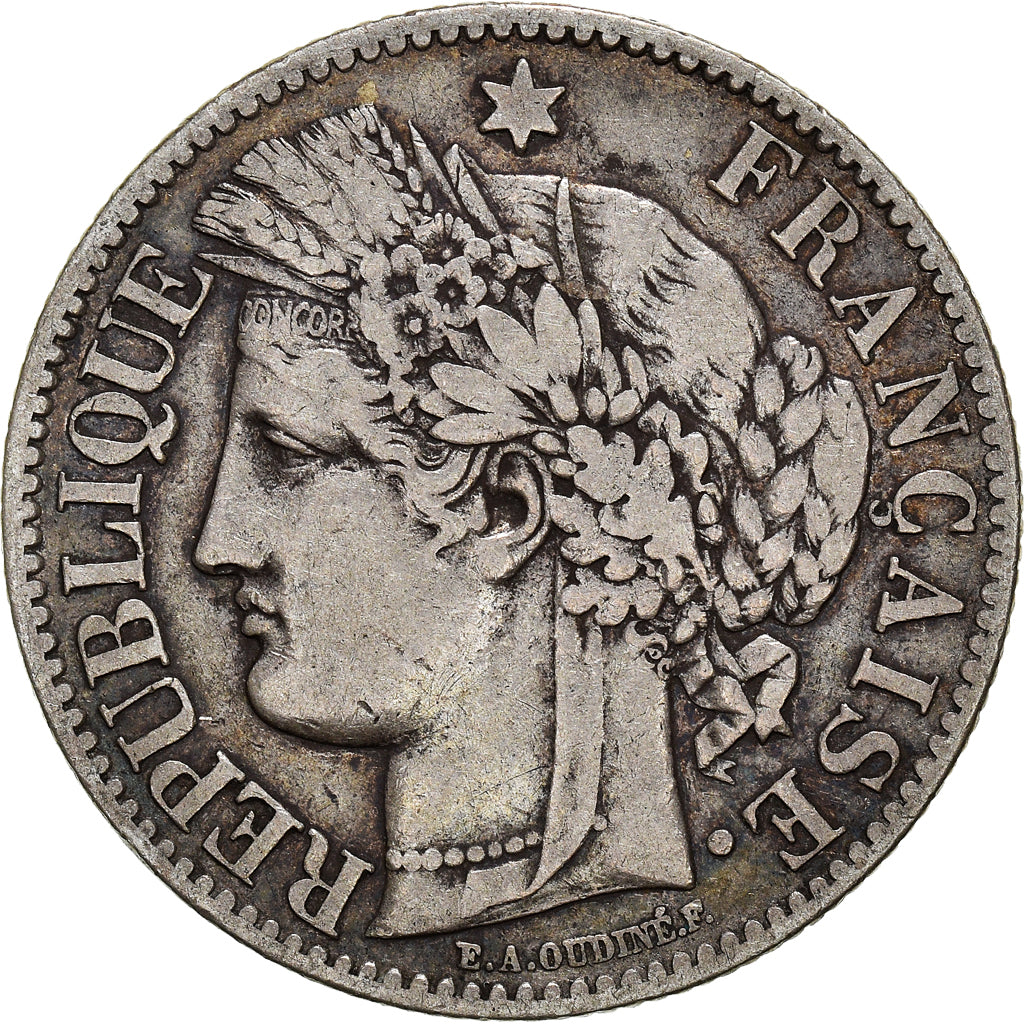 Coin, France, Cérès, 2 Francs, 1887, Paris, EF(40-45), Silver, KM:817.1