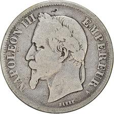 Coin, France, Napoleon III, Napoléon III, 2 Francs, 1869, Paris, F(12-15)