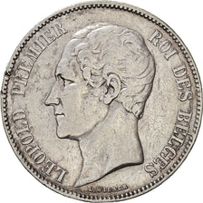 Moneta, Belgio, Leopold I, 5 Francs, 5 Frank, 1849, Brussels, MB+, Argento