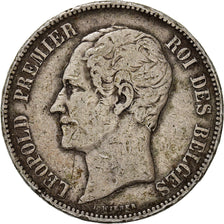 Münze, Belgien, Leopold I, 5 Francs, 5 Frank, 1853, S, Silber, KM:17