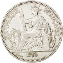 Monnaie, Indochine Française, Piastre, 1913, Paris, TTB, Argent, KM:5a.1