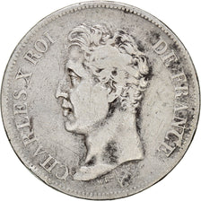 Münze, Frankreich, Charles X, 5 Francs, 1826, Lyon, S, Silber, KM:720.4