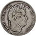 Moneta, Francia, Louis-Philippe, 5 Francs, 1833, Lyon, MB, Argento, KM:749.4