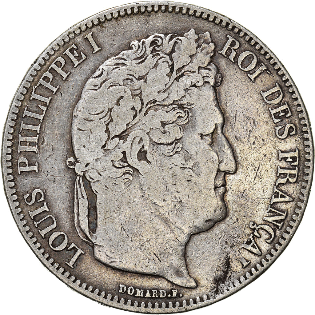 Munten, Frankrijk, Louis-Philippe, 5 Francs, 1832, Toulouse, FR, Zilver