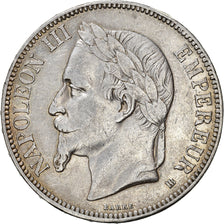 Coin, France, Napoléon III, 5 Francs, 1869, Strasbourg, EF(40-45), Silver