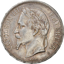 Coin, France, Napoléon III, 5 Francs, 1870, Strasbourg, EF(40-45), Silver
