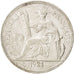 FRENCH INDO-CHINA, Piastre, 1921, Heaton, KM #5a.3, AU(50-53), Silver, Lecompte.