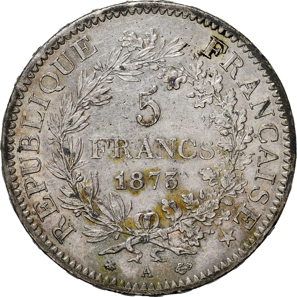 Monnaie, France, Hercule, 5 Francs, 1873, Paris, TTB, Argent, Gadoury:745.a