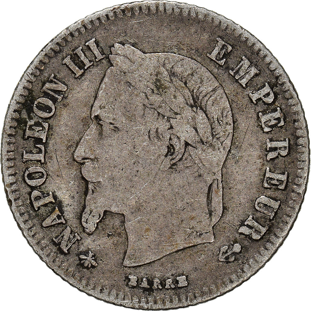 Munten, Frankrijk, Napoleon III, Napoléon III, 20 Centimes, 1866, Paris, FR+