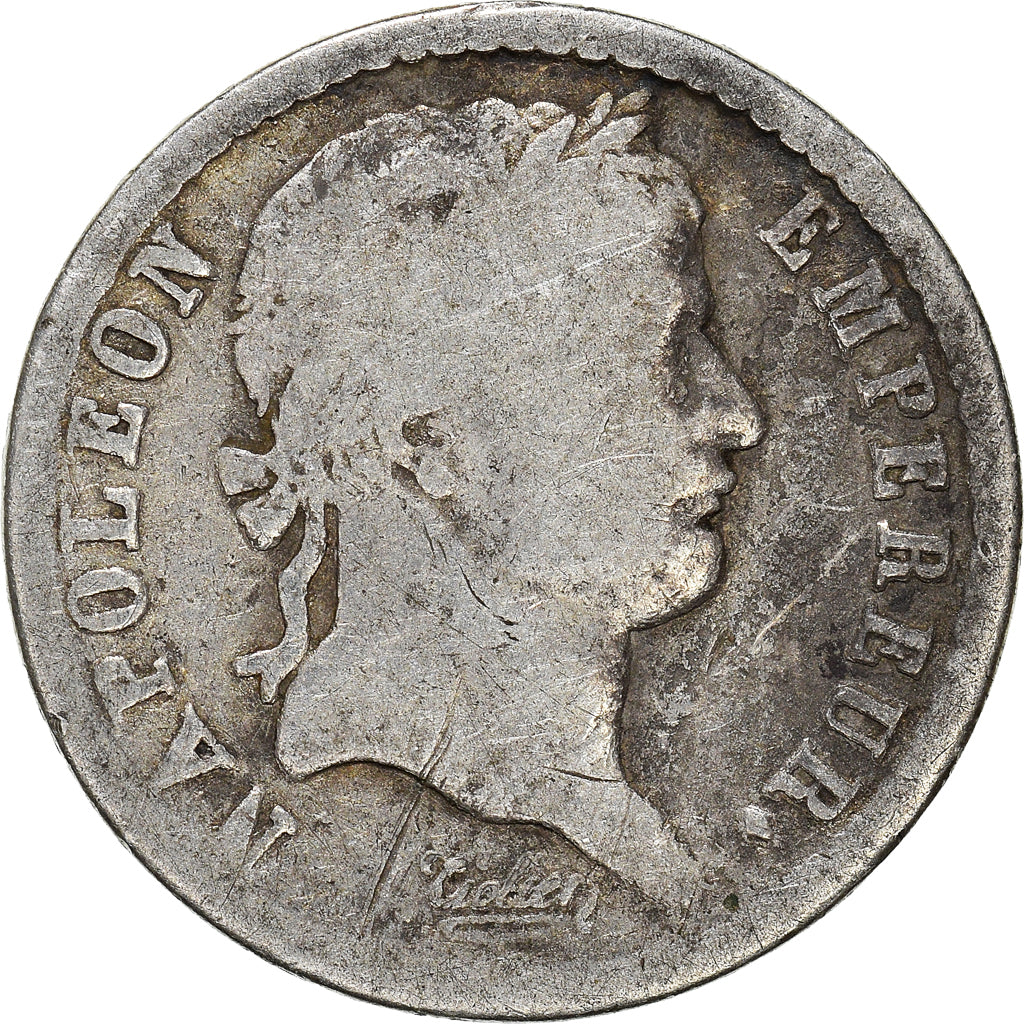 Coin, France, Napoléon I, 1/2 Franc, 1808, Paris, F(12-15), Silver, KM:680.1