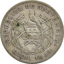 Monnaie, Guatemala, 10 Centavos, 1943, TTB, Argent, KM:239.2