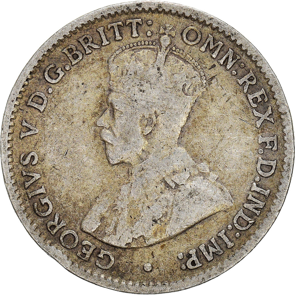 Moneta, Australia, George V, Threepence, 1921, EF(40-45), Srebro, KM:24