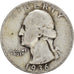 Moneta, USA, Washington Quarter, Quarter, 1936, U.S. Mint, Philadelphia