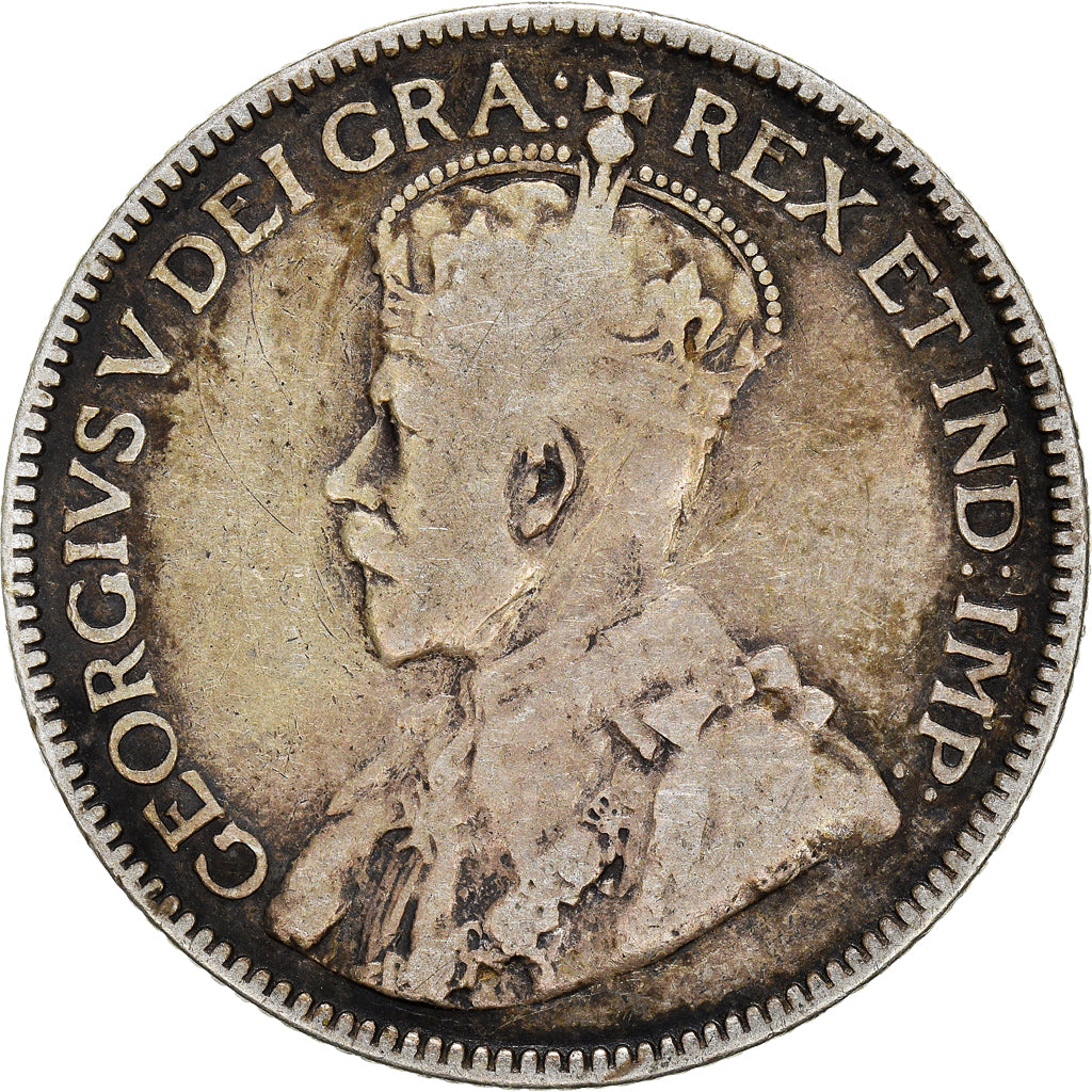 Monnaie, Canada, George V, 25 Cents, 1918, Royal Canadian Mint, Ottawa, TB