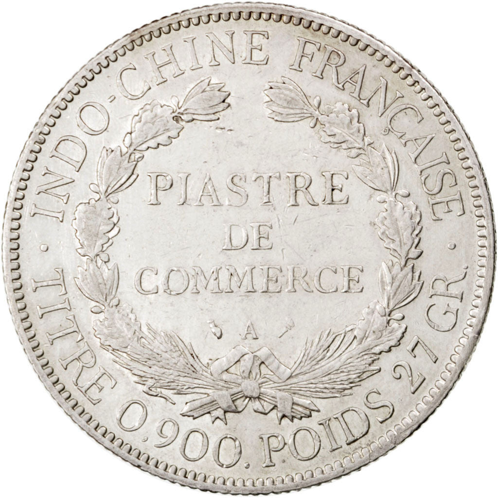 FRENCH INDO-CHINA, Piastre, 1926, Paris, KM #5a.1, EF(40-45), Silver, Lecompte..