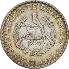 Moneda, Guatemala, 50 Centavos, 1963, EBC+, Plata, KM:264