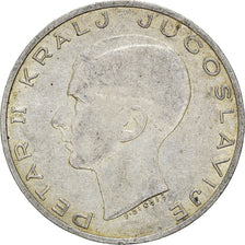 Munten, Joegoslaviëe, Petar II, 20 Dinara, 1938, ZF, Zilver, KM:23