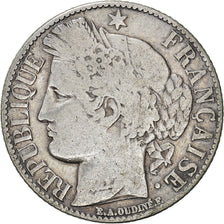 Coin, France, Cérès, Franc, 1887, Paris, VF(20-25), Silver, KM:822.1