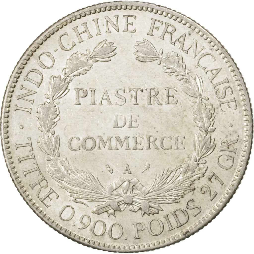 Indocina francese, Piastre, 1928, Paris, BB+, Argento, KM:5a.1, Lecompte:304