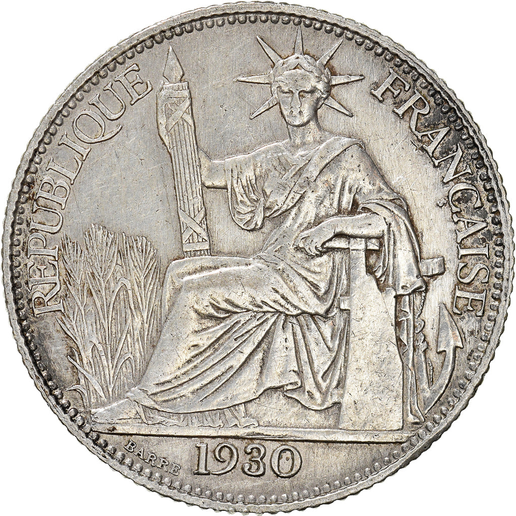 Coin, FRENCH INDO-CHINA, 20 Cents, 1930, Paris, EF(40-45), Silver, KM:17.1