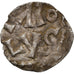 Moeda, França, Charlemagne, Denarius, 771-793, Melle, VF(30-35), Prata
