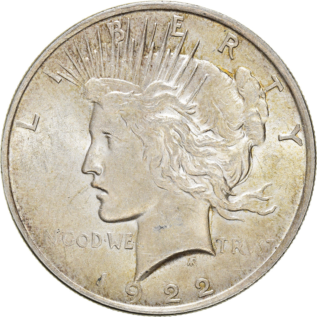 Coin, United States, Peace Dollar, Dollar, 1922, U.S. Mint, Philadelphia