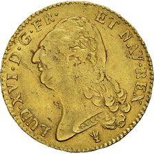 Münze, Frankreich, Louis XVI, 2 Louis D'or, 1786, Limoges, SS, Gold, KM:592.7