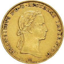 Coin, ITALIAN STATES, LOMBARDY-VENETIA, 1/2 Sovrano, 1835, Milan, EF(40-45)