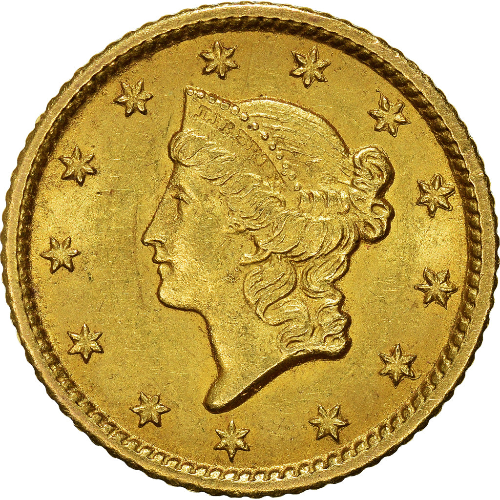 Coin, United States, Liberty Head - Type 1, Dollar, 1853, U.S. Mint, New