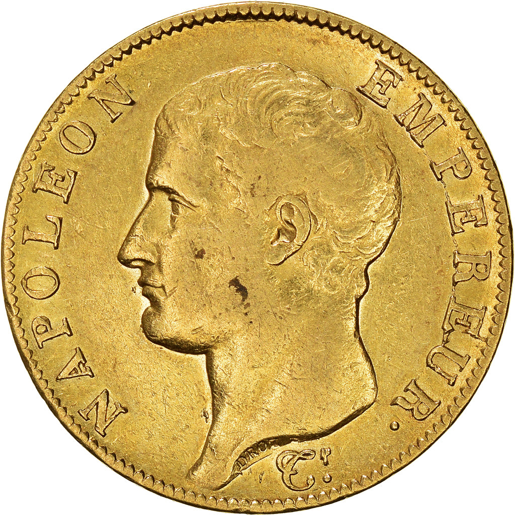 Munten, Frankrijk, Napoléon I, 40 Francs, 1806, Paris, ZF, Goud, KM:675.1