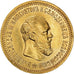 Moneda, Rusia, Alexander III, 5 Roubles, 1890, St. Petersburg, EBC, Oro, KM:42