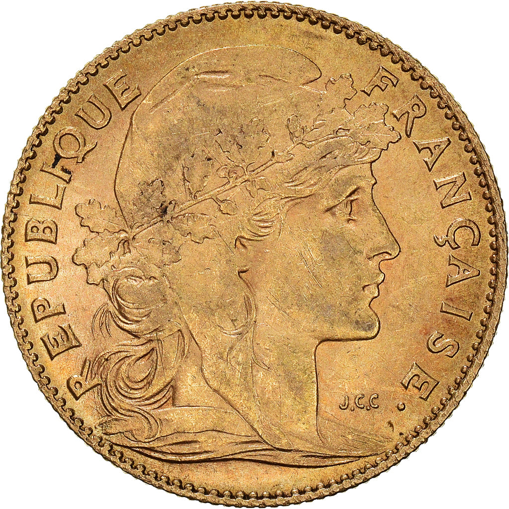 Coin, France, Marianne, 10 Francs, 1907, Paris, EF(40-45), Gold, KM:846