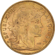 Coin, France, Marianne, 10 Francs, 1907, Paris, EF(40-45), Gold, KM:846