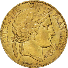 Moneda, Francia, Cérès, 20 Francs, 1851, Paris, MBC, Oro, KM:762