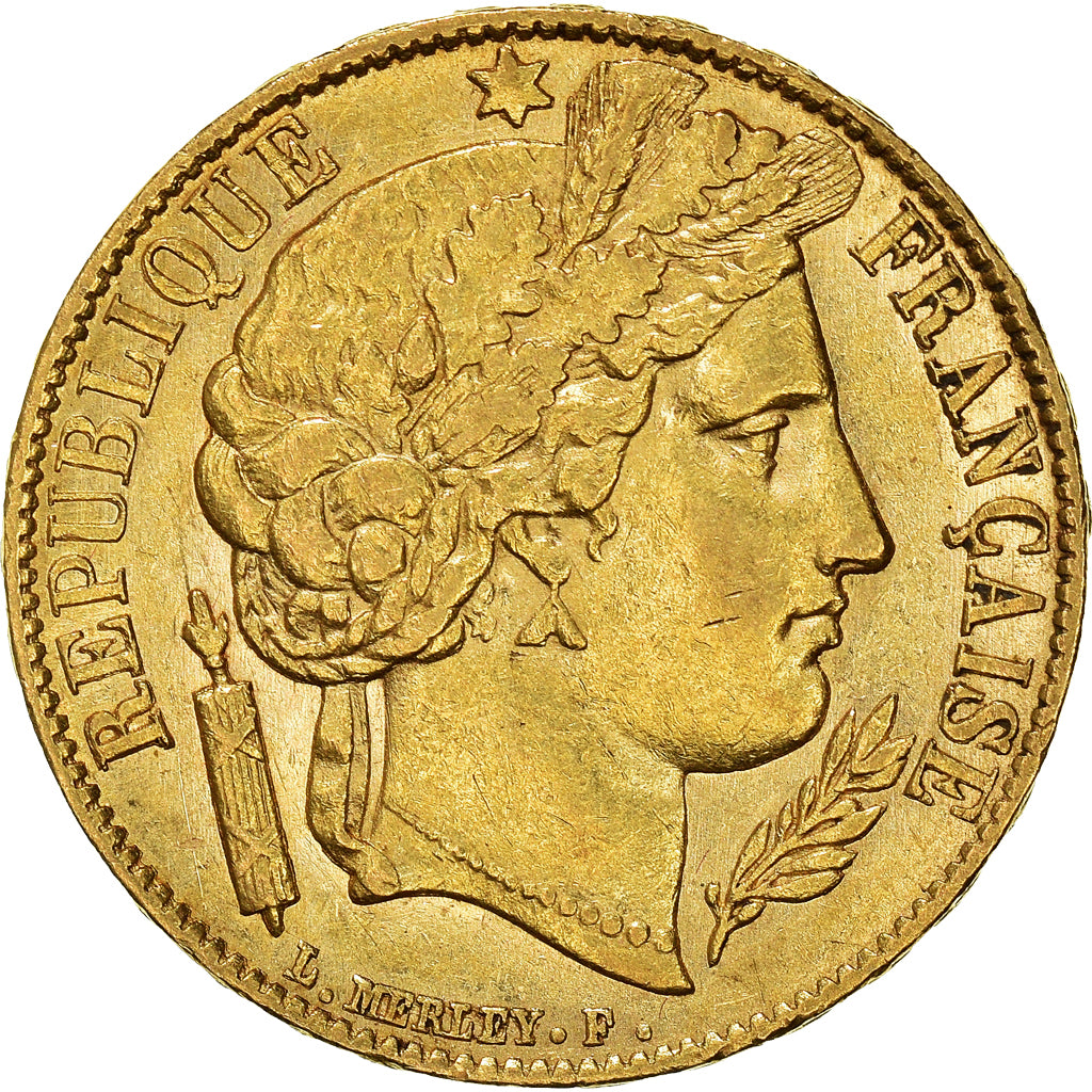 Munten, Frankrijk, Cérès, 20 Francs, 1851, Paris, ZF+, Goud, KM:762