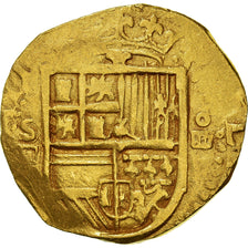 Moeda, Espanha, Philip II, 4 Escudos, 1566-1587, Seville, VF(20-25), Dourado
