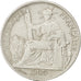Coin, French Indochina, 20 Cents, 1909, Paris, EF(40-45), Silver, KM:10