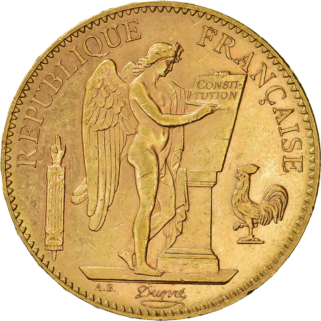 Munten, Frankrijk, Génie, 100 Francs, 1904, Paris, ZF+, Goud, KM:832