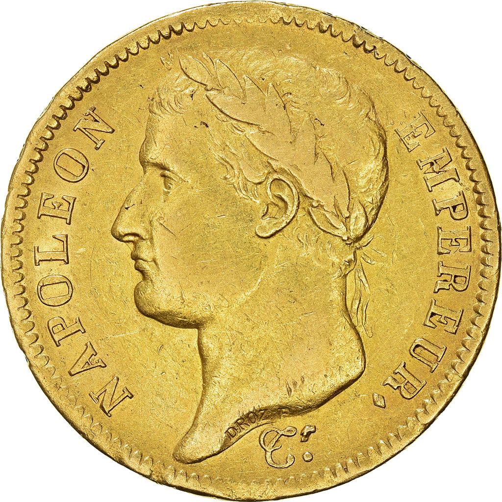 Moneta, Francia, Napoléon I, 40 Francs, 1811, Paris, BB, Oro, KM:696.1