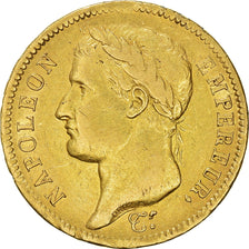 Moneta, Francia, Napoléon I, 40 Francs, 1811, Paris, BB, Oro, KM:696.1