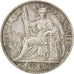 FRENCH INDO-CHINA, 20 Cents, 1911, Paris, KM #10, AU(50-53), Silver, Lecompte...