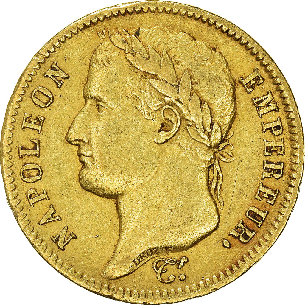 Munten, Frankrijk, Napoléon I, 40 Francs, 1812, Paris, ZF, Goud, KM:696.1