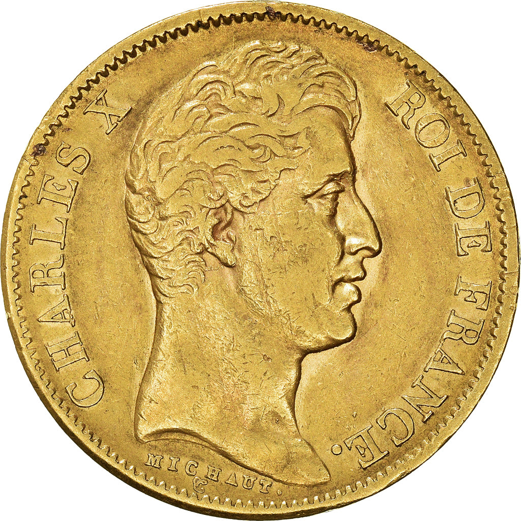 Monnaie, France, Charles X, 40 Francs, 1828, Paris, TTB, Or, Gadoury:1105