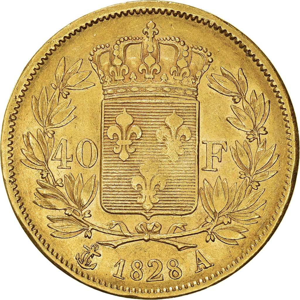 Monnaie, France, Charles X, 40 Francs, 1828, Paris, TTB, Or, Gadoury:1105