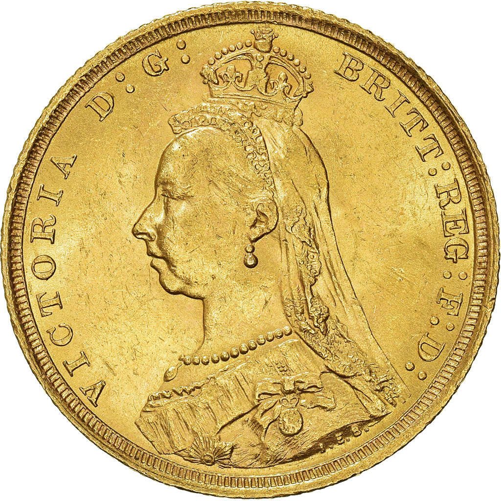 Moneta, Australia, Victoria, Sovereign, 1888, Sydney, AU(55-58), Złoto, KM:10