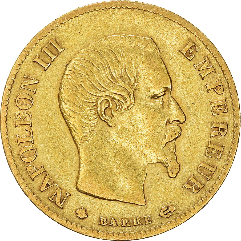 Münze, Frankreich, Napoleon III, 10 Francs, 1859, Strasbourg, SS, Gold