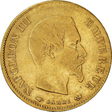 Munten, Frankrijk, Napoleon III, 10 Francs, 1859, Paris, FR, Goud, KM:784.3