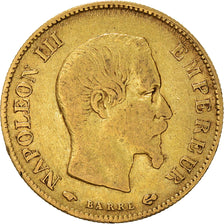 Moneta, Francia, Napoleon III, Napoléon III, 10 Francs, 1860, Paris, MB, Oro