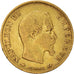 Moneta, Francia, Napoleon III, Napoléon III, 10 Francs, 1860, Paris, MB, Oro